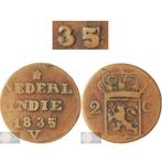 Nederlands-Indië. Willem I. 2 Cent 1835 V jaartalwijziging, Postzegels en Munten, Munten | Nederland