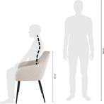 2dekans | Kick Set van 2 Eetkamerstoelen Maud - 51 x 58 x 88, Huis en Inrichting, Stoelen, Ophalen of Verzenden, Zo goed als nieuw