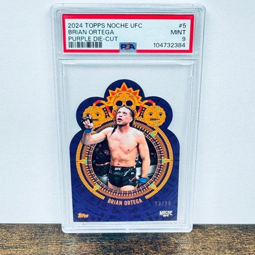 Topps - 1 Graded card - UFC - Brian Ortega 03/25 - Noche UFC, Verzamelen, Stickers