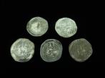 Sasanian Zilver Set Drachme-munten 5x - 3.1 cm (Zonder