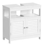 Witte Badkamerkast Onder Wastafel met Opbergruimte, Verzenden, Nieuw