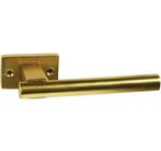 Deurklink Jolie Core op rechthoekig rozet antiek goud, Verzenden, Nieuw