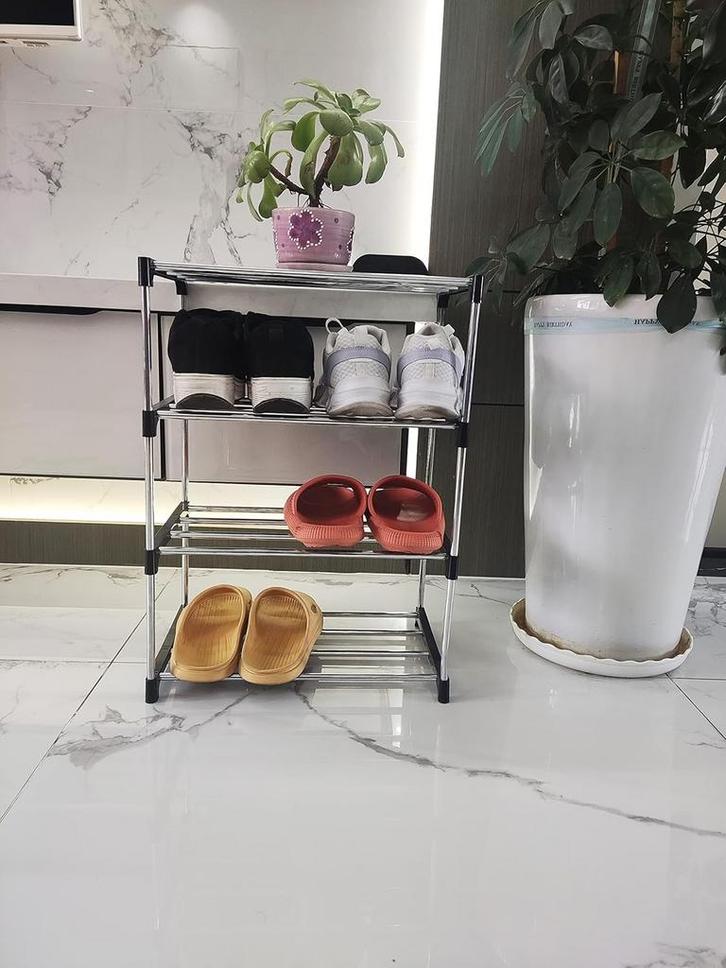 Schoenenrek 4-Laags Zwart/Zilver – Modulair -, Kleding | Heren, Schoenen, Nieuw, Verzenden