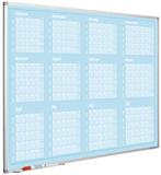 Jaarplanner blauw - 90x120 cm - Augustus-Juli, Ophalen of Verzenden, Nieuw