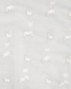 Nylon Mesh Geborduurd Zwanen Ecru, Hobby en Vrije tijd, Stoffen en Lappen, Nieuw, Overige kleuren