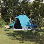 vidaXL Familie Tipi Tent met dak Blauw 466 x 310 x 240 cm, Caravans en Kamperen, Tenten, Verzenden, Nieuw