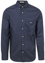 Gant Casual Overhemd Poplin Navy maat 4XL Heren, Kleding | Heren, Overhemden, Verzenden, Nieuw, Blauw, Gant