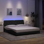 vidaXL Bedframe met LED zonder matras 180x200 cm stof, Eenpersoons, Verzenden, Nieuw, 80 cm