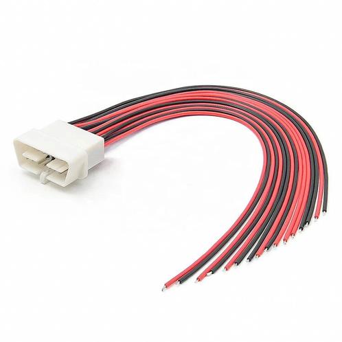 Universele 16 Pins OBD2 Poort Mannetje Met 16 Open Eindkabel, Auto diversen, Autogereedschap, Nieuw, Verzenden