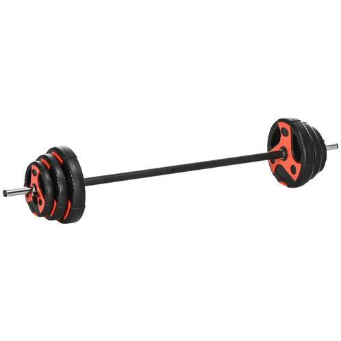 TRUUSK Lange Halterset 20 Kg, Incl. 6 Halterschijven, 2 X 5, Sport en Fitness, Fitnessmaterialen, Nieuw, Verzenden