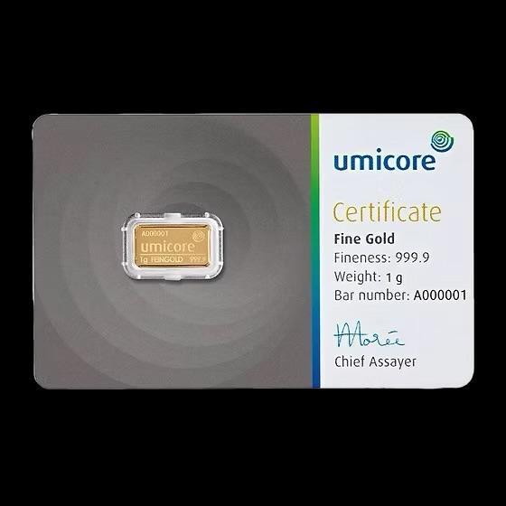1 gram .999.9 Goud, Diverse Minters, Postzegels en Munten, Edelmetalen en Baren, Goud, Verzenden