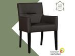 Leren eetkamerstoel Look, Huis en Inrichting, Stoelen, Nieuw, Leer, Ophalen of Verzenden, Bohemian, Eigentijds, Klassiek, Retro, Romantisch, Vintage