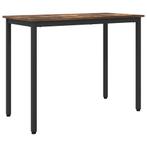 vidaXL Tafel Gerookt eiken 100 x 50 x 76,5 cm Engineered, Verzenden, Nieuw, Overige houtsoorten, 50 tot 100 cm