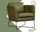 Leren fauteuil Crossover - Kenia Olive (olijf), Huis en Inrichting, Fauteuils, Nieuw, Ophalen of Verzenden, 50 tot 75 cm, Industrieel, Modern