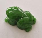 Tibetaans of Nepalees Groene jade XS kikker ritueel kralen, Antiek en Kunst
