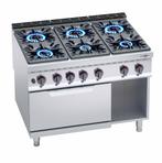 GGM Gastro | Gasfornuis - 53,5 kW - 6 branders - incl. |, Verzenden, Nieuw, Inbouw