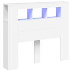 Slaapkamermeubel wit led hoofdbord | retourdeal | 35%, Wit, Nieuw, Ophalen of Verzenden, 120 cm