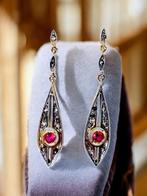 Zonder minimumprijs - Oorbellen - 9 kt. Zilver, Geel goud, Sieraden, Tassen en Uiterlijk, Oorbellen, Nieuw