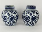 Gemberpot (2) - Porselein - Een paar porseleinen potten, Antiek en Kunst