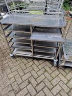 Serveerwagen met uitschuifbare platen 111x56x107cm bxdxh, Ophalen of Verzenden, Gebruikt