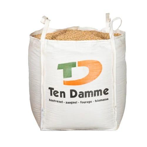 Ten Damme houtpellets Wit (1000 kg Big Bag) | ENplus A1, Tuin en Terras, Haardhout, Minder dan 3 m³, Verzenden