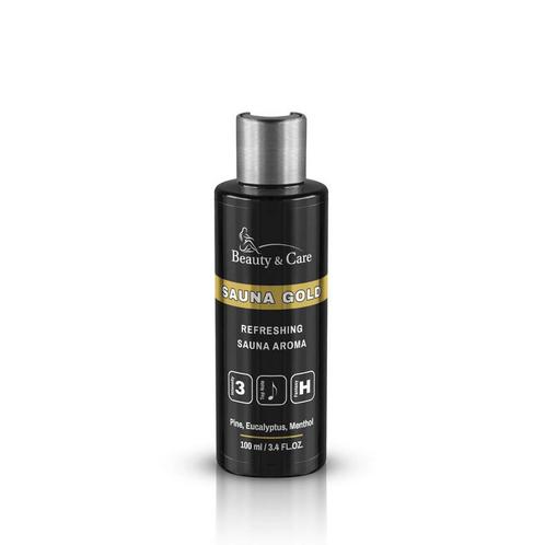 Beauty & Care Sauna Gold opgietmiddel 100 ml.  new, Sport en Fitness, Sauna, Fins of Traditioneel, Toebehoren, Nieuw, Ophalen of Verzenden