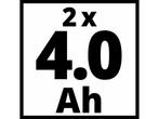 Einhell 18 V/4.0 Ah Power X-Change starter kit - 2x 4.0 Ah, Verzenden, Zo goed als nieuw