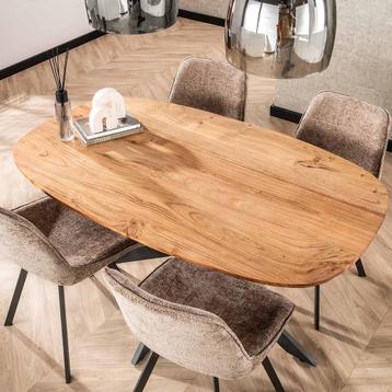 *WOONWINKEL* Kleine Eettafel Deens Ovaal Acacia 150 X 90 Cm beschikbaar voor biedingen
