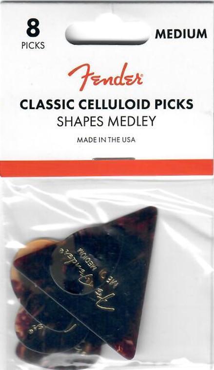 Fender - Medley - Plectrum - 8-pack, Muziek en Instrumenten, Instrumenten | Toebehoren, Elektrische gitaar, Nieuw, Verzenden