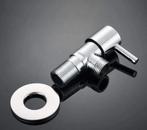 Luxe hoekstopkraan Round chroom, Doe-het-zelf en Verbouw, Sanitair, Ophalen of Verzenden, Nieuw, Chroom, Kraan