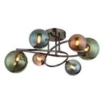Plafondlamp RIHA ø65CM 3.50 Watt G9 Matt grijs 6-Lichts, Ophalen of Verzenden, Nieuw, Metaal