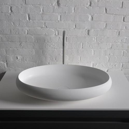 Opbouw Waskom Ideavit Solidego 60x40x11,2 cm Solid Surface, Doe-het-zelf en Verbouw, Sanitair, Overige typen, Nieuw, Ophalen of Verzenden