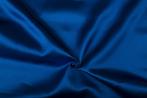 Satijn stof blauw - Glanzende stof 50m op rol, Hobby en Vrije tijd, Stoffen en Lappen, 200 cm of meer, Nieuw, Polyester, 120 cm of meer