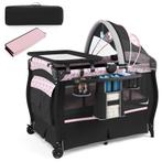 LIVSK 4-in-1 Babybedje - Verstelbaar Dak - Muziekdoosje - Op, Verzenden, Nieuw
