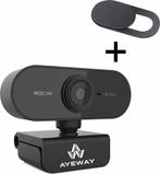 AyeWay Full HD Webcam - Incl. Privacy Cover - Webcam voor PC, Ophalen of Verzenden, Nieuw