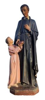 Beeld, Heilgenbeeld Gerardus Majella - 117 cm - Gips - 1900