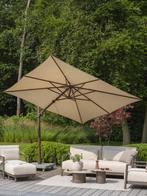 Siesta premium zweefparasol 300x300 cm wenge frame beach, Tuin en Terras, Parasols, Ophalen of Verzenden, Nieuw