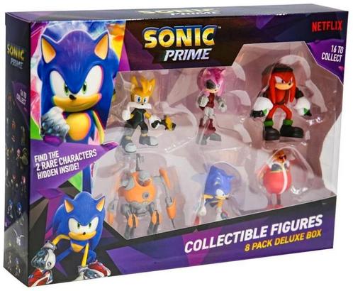 PMI Sonic Prime Collectible Figures Deluxe Box-8-Pack Purple, Verzamelen, Poppetjes en Figuurtjes, Nieuw, Ophalen of Verzenden