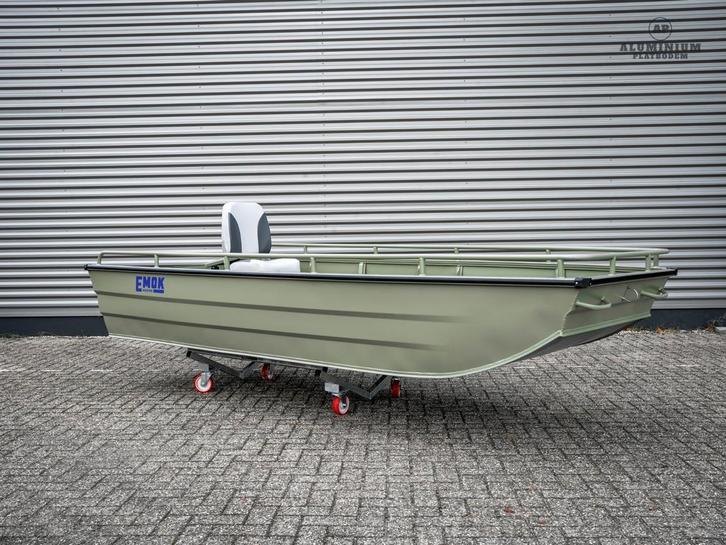 Aluminium platbodem Emok - J300, Watersport en Boten, Vis- en Consoleboten, Nieuw