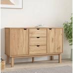 vidaXL Dressoir OTTA 113,5x43x73 cm massief grenenhout, Huis en Inrichting, Kasten | Dressoirs, 100 tot 150 cm, Verzenden, Nieuw