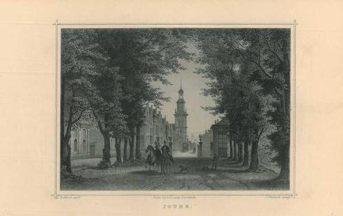 Zicht op Joure, Antiek en Kunst, Kunst | Etsen en Gravures