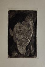 Käthe Kollwitz (1867–1945). - Gesenkter Frauenkopf -