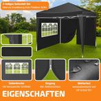 KESSER® Zijwand voor paviljoen - 3x3m - Zwart •, Verzenden, Zo goed als nieuw