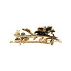 Gouden broche met roosdiamant 14 krt, Sieraden, Tassen en Uiterlijk, Broches, Ophalen of Verzenden, Nieuw