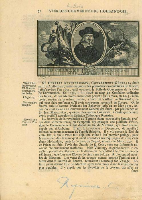 Portrait of Carel Reyniersz, Antiek en Kunst, Kunst | Etsen en Gravures