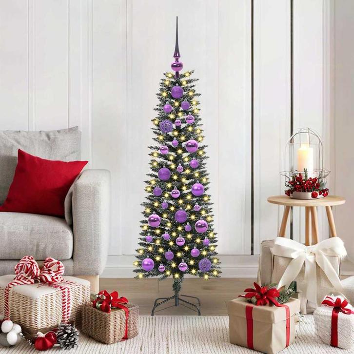 vidaXL Kunstkerstboom met 150 LED Groen 40.5 x 40.5 x 120 cm, Diversen, Kerst, Nieuw, Verzenden