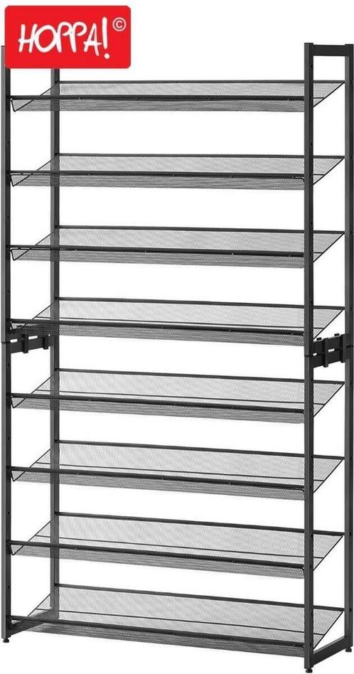 Hoppa! LMR08B Schoenenrek Zwart | Metaal van 67 voor 43 NEW, Huis en Inrichting, Kasten | Schoenenrekken, Nieuw, Ophalen of Verzenden