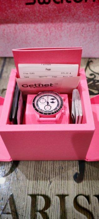 Swatch - MoonSwatch - Mission to the Pink Moon - Zonder, Sieraden, Tassen en Uiterlijk, Horloges | Heren