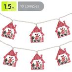 Kerstverlichting Huisje met Rendier - 1.5m - 10 Lichtjes -, Diversen, Kerst, Verzenden, Nieuw