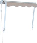 Outsunny Zonnescherm met trekkoord beige 122 x 70cm, Huis en Inrichting, Verzenden, Nieuw